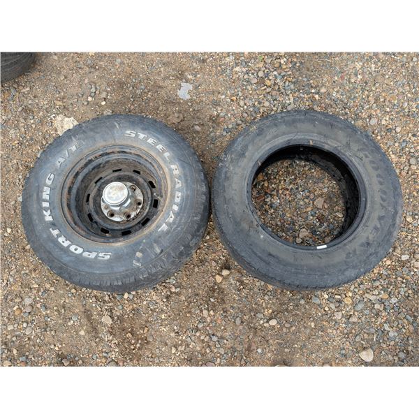 Sport king A/T Steel Radial 4x4 31x10 50R15 LT Tire W/ Extra Tire (non related)