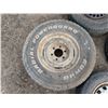 Image 5 : (4) Variety Tires w/ Rims As Shown