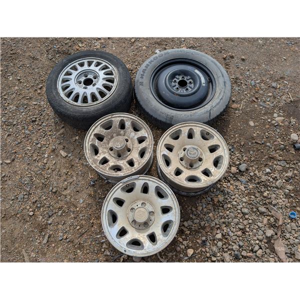 (2) Tires amd (3) Rims Sperate As Shown