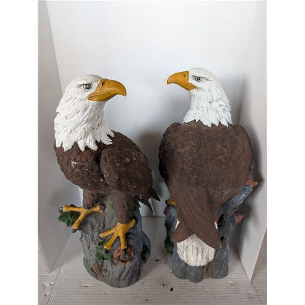 Matching Eagle Statues 20" H