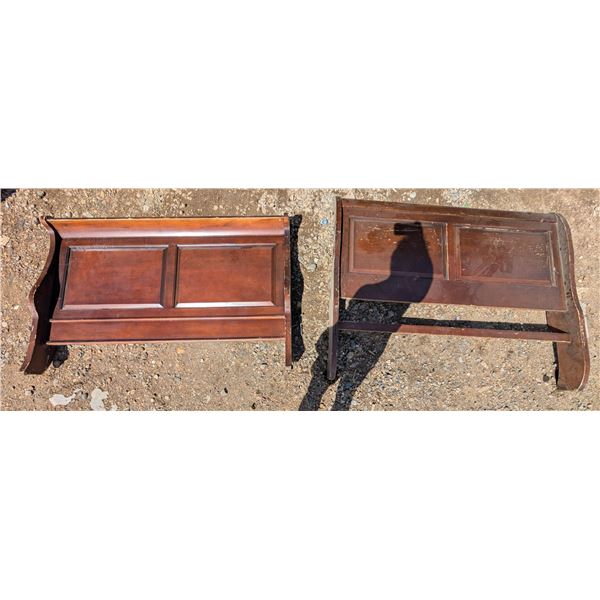 Vintage Wood Bed ends and Base 50-41"x63.5"