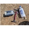 Image 1 : Blue Tackle Box, Air Pump, and Power Fist Sprayer