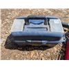 Image 3 : Blue Tackle Box, Air Pump, and Power Fist Sprayer