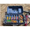 Image 4 : Blue Tackle Box, Air Pump, and Power Fist Sprayer