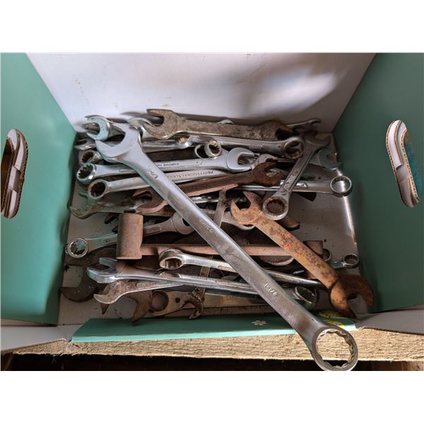 Box full of Misc. Wrenches As Shown