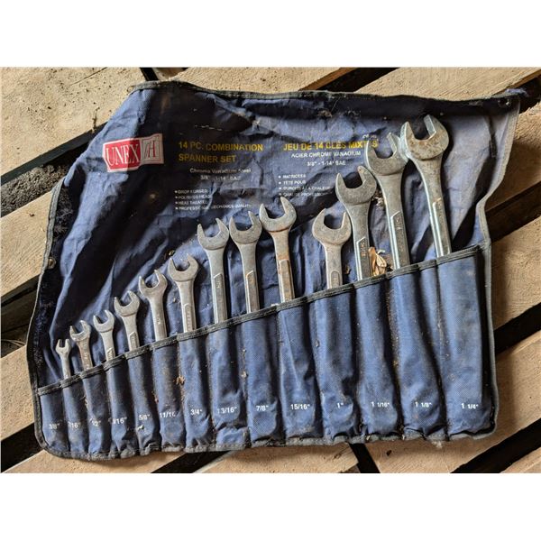Roughly 3/8"-1-14" Wrench Set