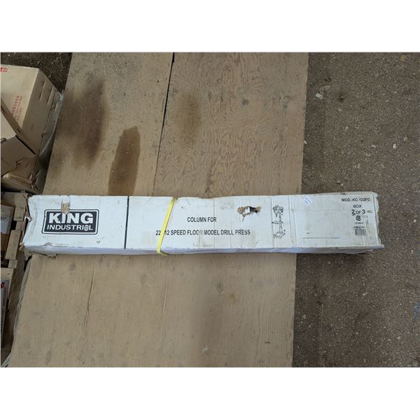 IN BOX KING INDUSTRIAL 22-12 Speed Floor Model drill Press (Not Known If Full Set)