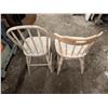 Image 3 : (2) Vintage Chairs (1) Designed Captains Chair