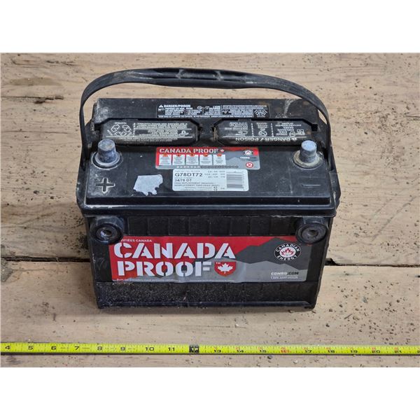 Canada proof car battery- untested