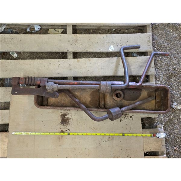 Vintage tractor cranks and valve cover