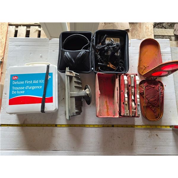 Lot of misc items- med kit