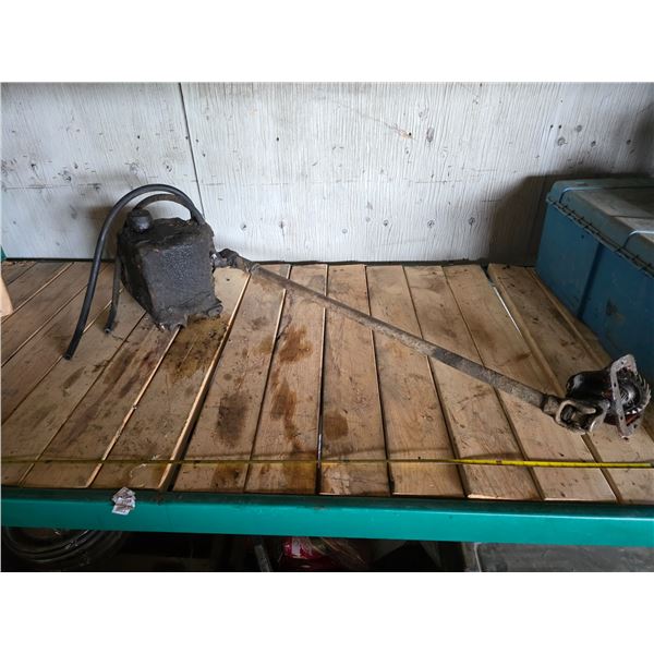 Oil tank and pump