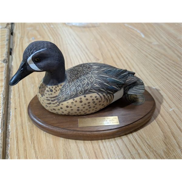 Ducks Unlimited Duck Decoy Statue Sponsor Decoy-Leroy Royer 10"L 2010-11