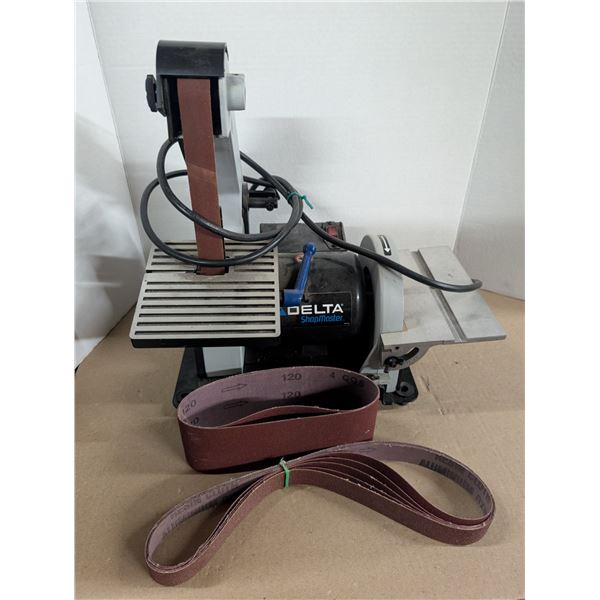Delta Shop Master 1" Belt Sander w/ Extra Sand Paper