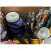 Image 3 : Box of Camping (Axe, Mugs, Lantern, and etc.)