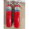 Image 1 : (2) Not Used Mod CP-2 3/4 Fire Extinguishers