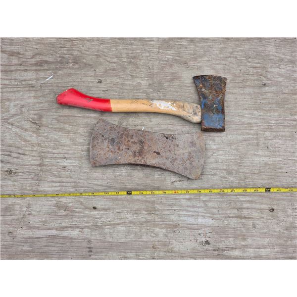 Hacket and double sided axe head
