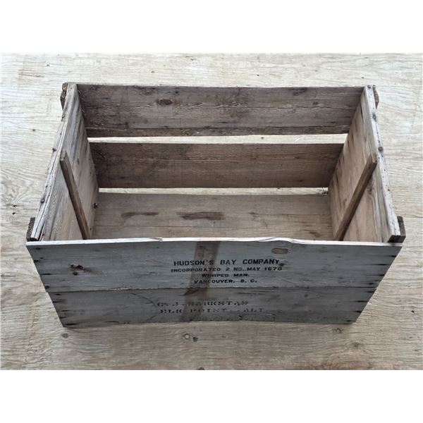 Hudson bay tea crate- 30" by 18" by 17"H
