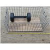 Image 2 : Metal industrial basket with misc