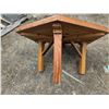 Image 2 : Hexagon wooden coffee table, 3 legs
