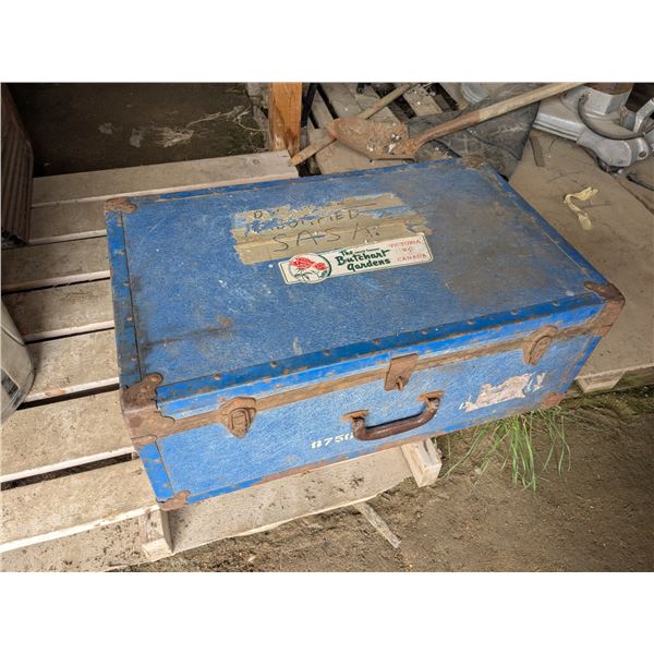 "Vintage" fiberglass trunk, 19"x31"x12"