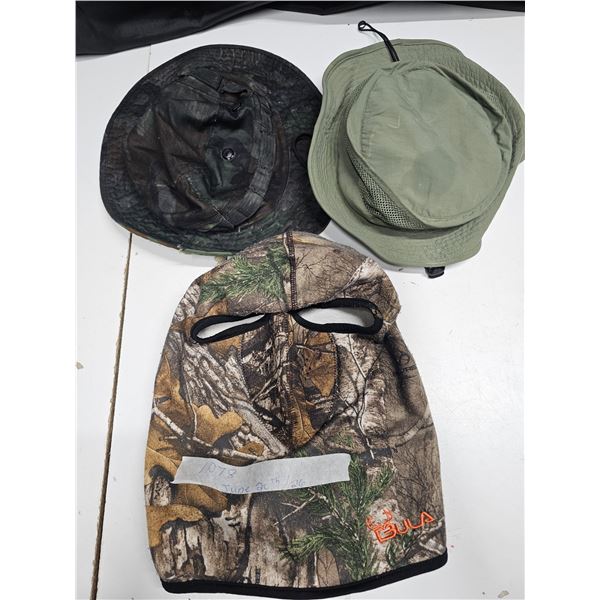 (2) Hats, Camo Balaclava