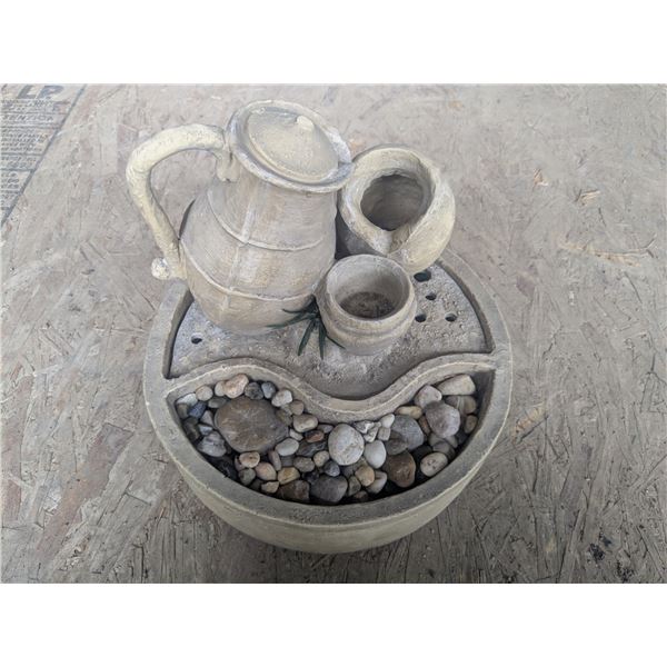 small tabletop fountain, no pump.