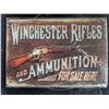Image 1 : tin sign 12"x8"-winchester rifles