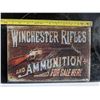 Image 2 : tin sign 12"x8"-winchester rifles