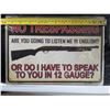 Image 2 : tin sign 12"x8"-no trespassing