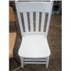 Image 3 : 3 chair, 1 wooden repaired, 2 banquet style stacking chairs
