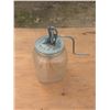 Image 1 : vintage glass butter churn, 1gallon, crank works