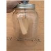 Image 3 : vintage glass butter churn, 1gallon, crank works