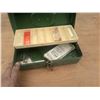 Image 2 : vintage tin tackle box/first aid kit approx 12"x6"x3"