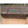 Image 1 : Vintage wooden travel trunk approx. 40"x21.5"x12"