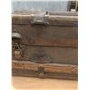 Image 4 : Vintage wooden travel trunk approx. 40"x21.5"x12"