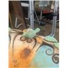 Image 3 : Tin bird bath, water can lawn ornament, brass bells