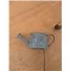 Image 6 : Tin bird bath, water can lawn ornament, brass bells