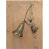 Image 7 : Tin bird bath, water can lawn ornament, brass bells