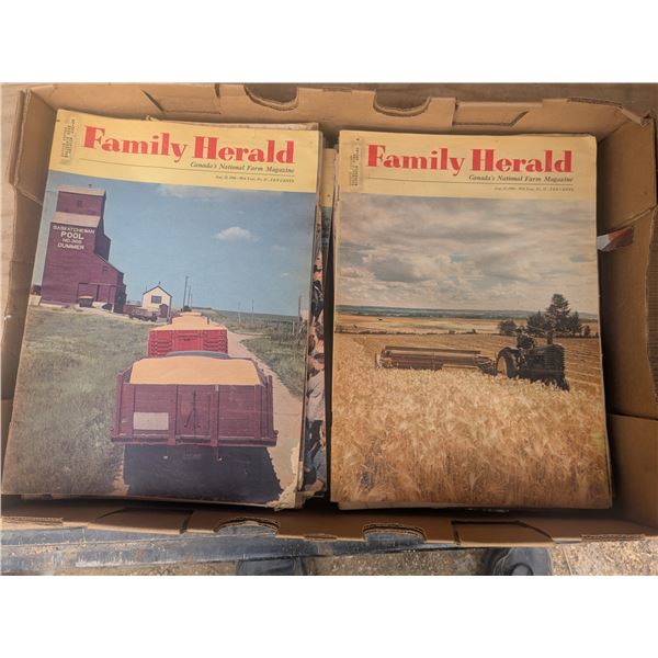Box of 25+ vintage magazines, multiple publications, many issues