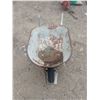 Image 1 : Medium wheelbarrow, metal with wooden handles