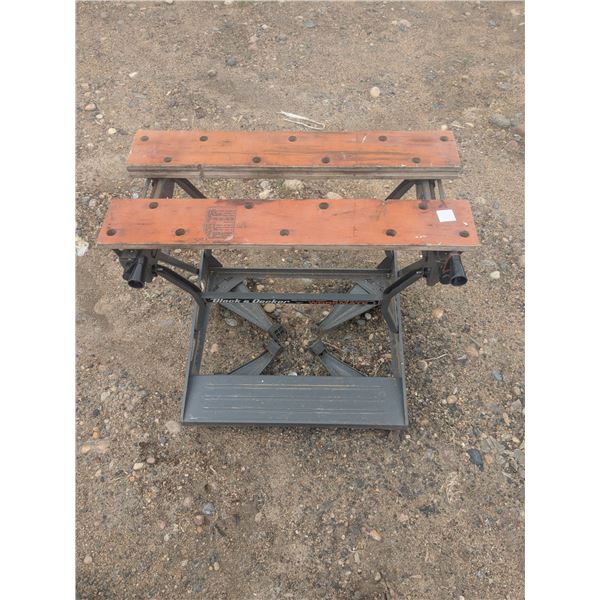 Black and decker folding worktable, dual height 23" or 32"