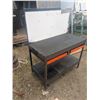 Image 2 : Large workbench with pegboard backing panel