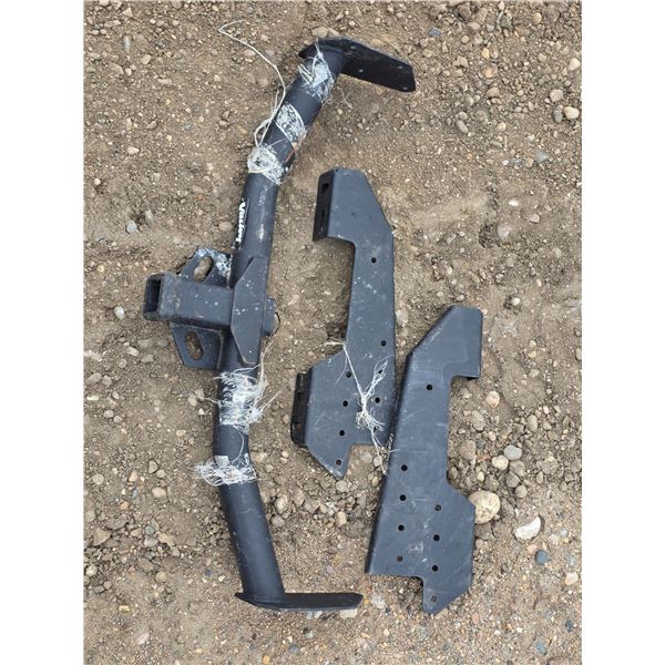 Hitch receiver and brackets- 3ft w
