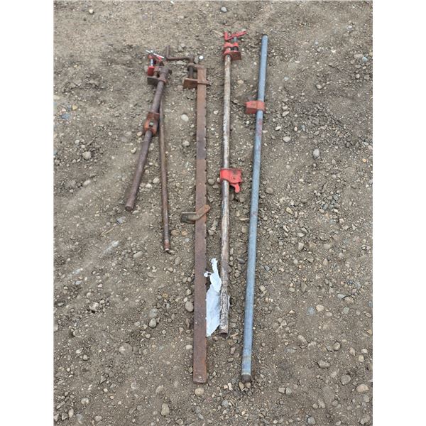 Pipe clamps- sizes vary