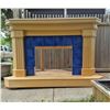 Image 1 : Large corner solid birch and birch 3/4 inch veneers fireplace surround & mantel. Never used, over $1