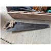 Image 2 : Vintage Wood Tool Box w/ Misc. hardware/Tools