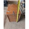 Image 2 : Wood Ice Auger Storage Box w/ hidden drawer 20x22.5x15.5