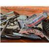 Image 4 : Vintage Red Tool Box w/ Various Vintage Tools