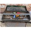 Image 4 : Vintage Pull Drawer Tool Box w/ Misc. Wrenches, Screw Drivers, and etc.